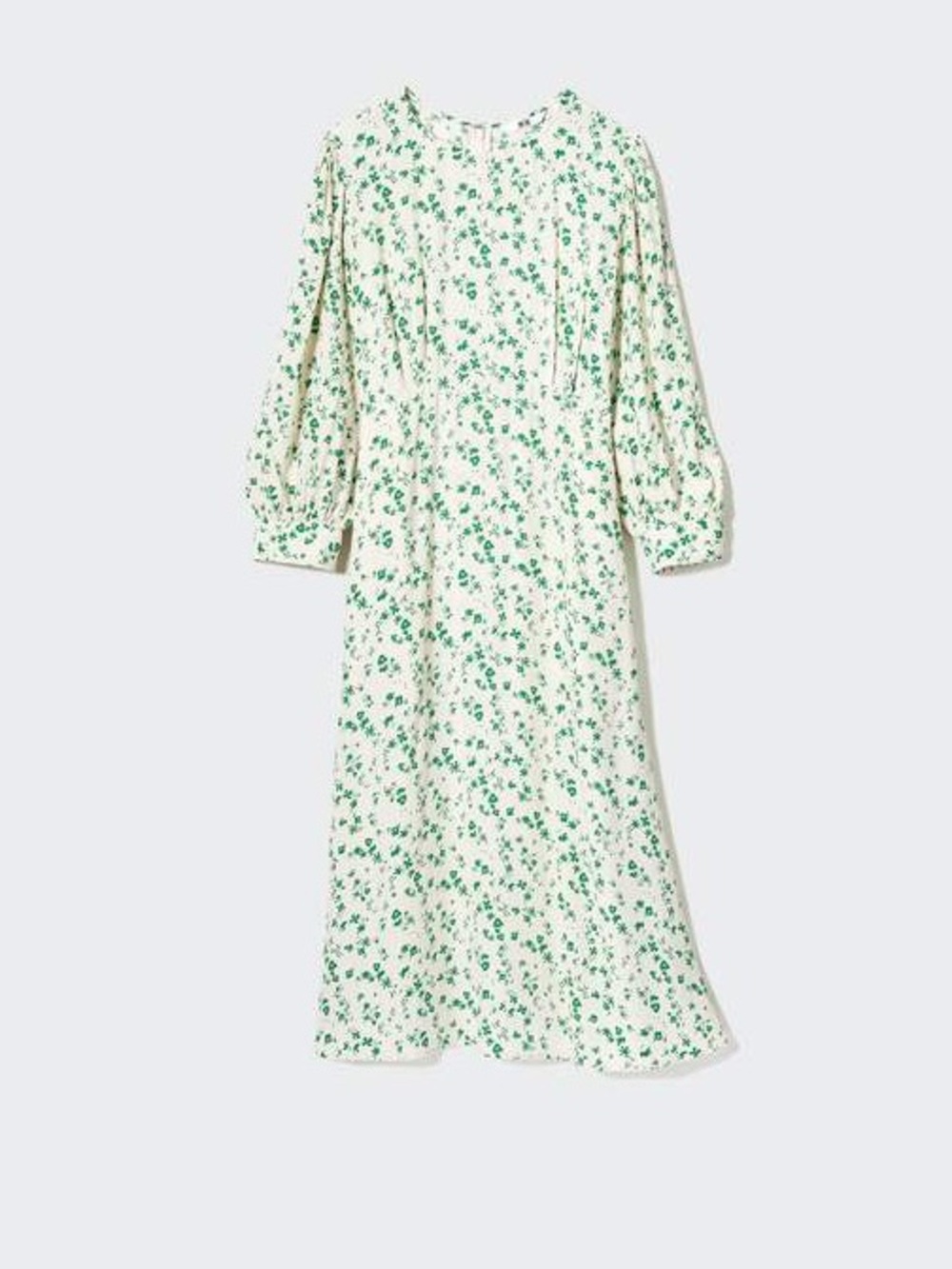 Uniqlo Printed 3/4 Sleeve Flare Dress
